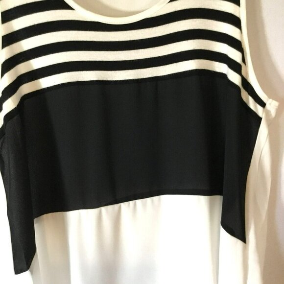 Zenana Outfitters Tank Top Style Blouse Cotton Yoke Colorblock Women''s Medium - Picture 8 of 12